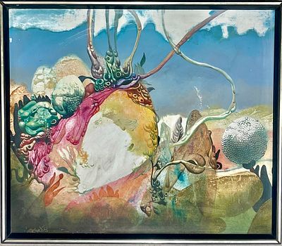 Victor Linford - Oil on wood panel 51X44, signed and framed