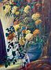 Bella Bassan - Vase of flowers . Oil on canvas, 60X80, signed, framed.Image - 1