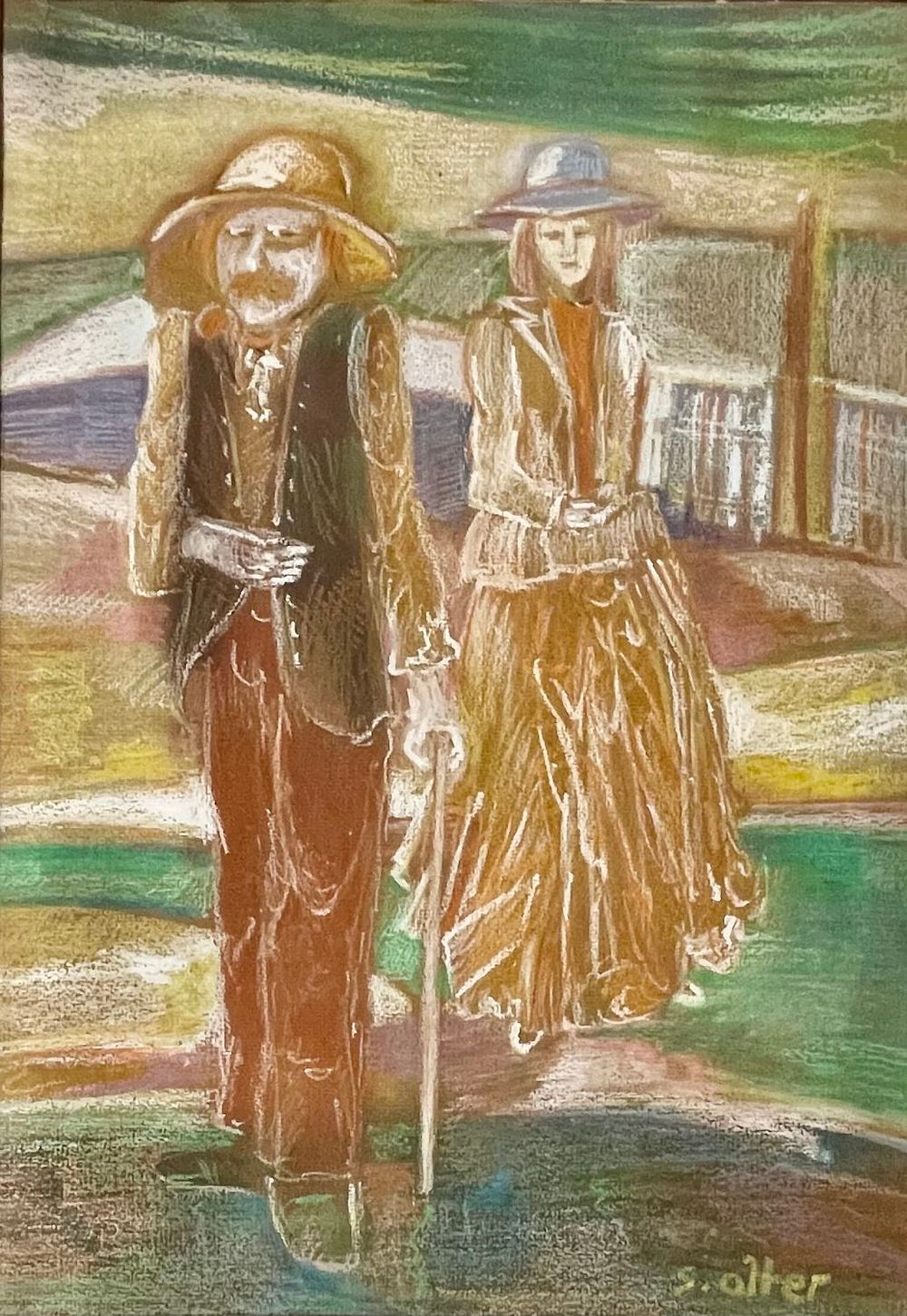 Shlomo Alter - Panda on 48X33 signed paper