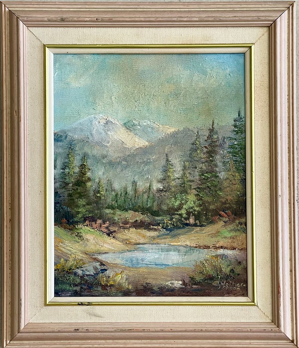 Unidentified artist - Oil on canvas 25X20 signed and framed