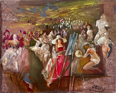 GRETTY RUBINSHTEIN - Oil on canvas 40X50 signed