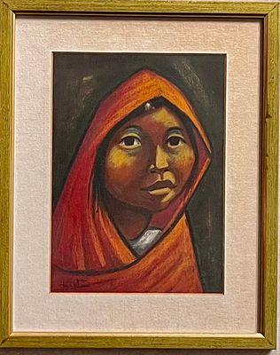 Arturo Nieto - Pastel on paper 23X17 signed and framed