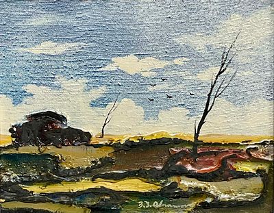 Unidentified artist - Oil on canvas 26X20 signed and framed