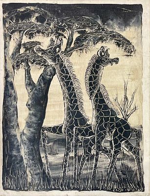 אמן לא מזוהה - שמן על בד 53X41 חתום