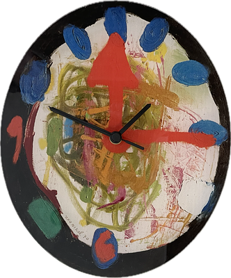 Lea Nikel , 1918-2005 - Wall clock designed by Leah Nickel 1970 for the Tel Aviv Museum of Art. 