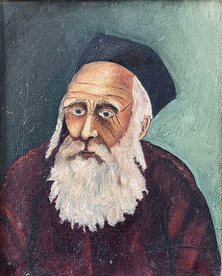 Yitzchak Roman (Israeli, 1916-2018) - Oil on canvas 20X24 signed and framed