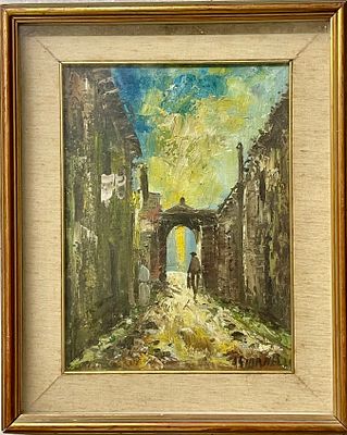 Unidentified artist - Oil on canvas 40X30 signed and framed