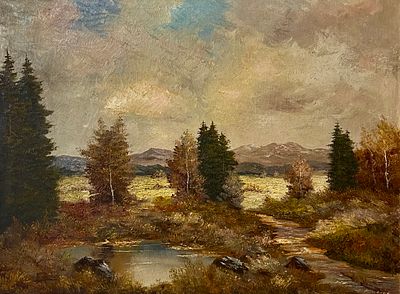 Unidentified artist - Oil on canvas 80X60 signed and inscribed on the back