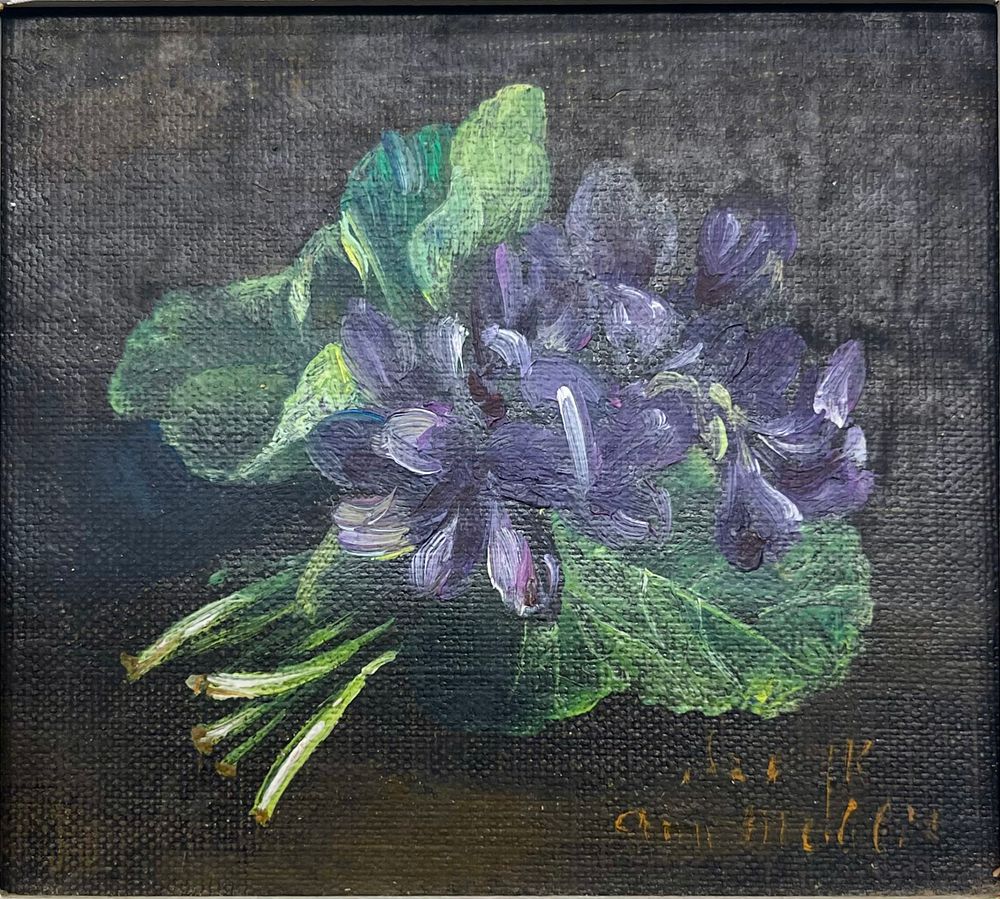 Ann Medley , 1893-1989 - Oil on canvas 10X9 signed and numbered