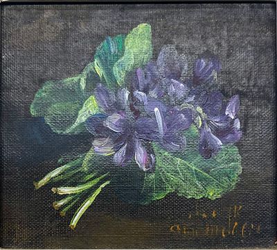 Ann Medley , 1893-1989 - Oil on canvas 10X9 signed and numbered