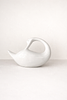 Israeli ceramics Tutat Naaman - White swan. Porcelain, length 19 cm, height 12 cmImage - 1