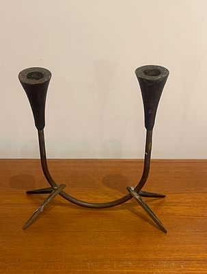 Candlesticks. Bronze, height 17 cm, made in Israel