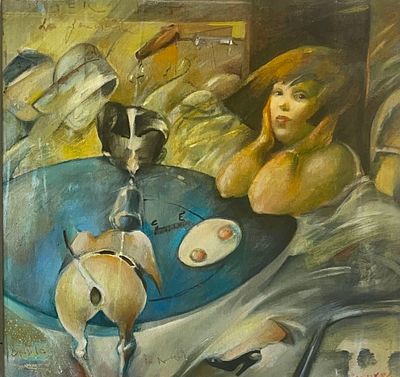 Gretty Rubenstein Rotman 1945 - 2001 - Oil on canvas 45X42 signed