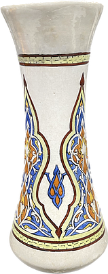 vase. Islamic ceramics 25 cm signed on the back