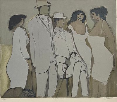 David Schneuer - woman in white
. Large lithograph 79X61 signed and framed
