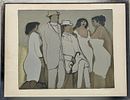 David Schneuer - woman in white
. Large lithograph 79X61 signed and framedImage - 1