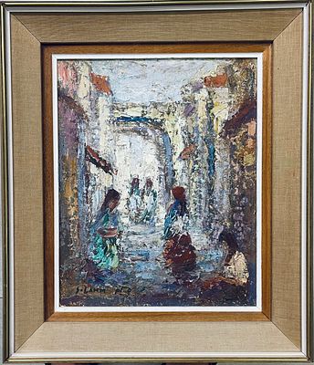SHMUEL LAMM - שמן על מזוניט 40X33 חתום וממוסגר 
אודות שמואל לם: 
שמואל לם היה צייר ישראלי שפעל 