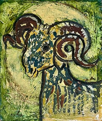 Unidentified artist - Oil on paper 27X23 signed and framed