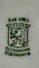 Rare Judaica porcelain matzah plate – Schumann Germany, diameter 30.5 cmImage - 1