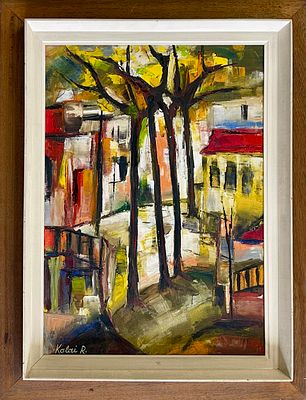 Unidentified artist - Oil on canvas 70X50 signed and framed