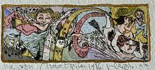 Chava Epstein - Watercolor 57X13 signed and describedImage - 1