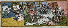 Chava Epstein - Watercolor 57X13 signed and describedImage - 3