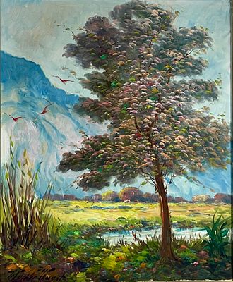 Walter Wurst - Oil on canvas 60X50 framed