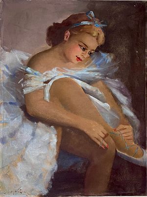 Oil on canvas 79X59 signed and framed