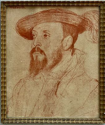 Unidentified artist - 22X26 lithographic print, described in a palette and framed