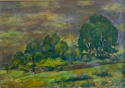 Michel ADLEN - Oil on canvas 38X45 signed and framed 
Jewish painter and printmaker, born in 