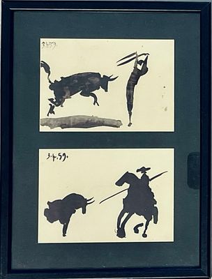 Pablo Picasso - Prints together: 31X23 Signed on the plate