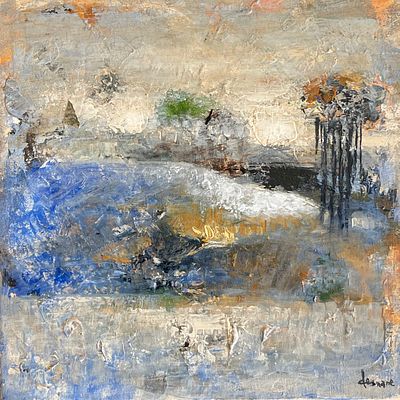 Eug&egrave;ne Emile DEMANE - Oil on canvas 30X30 signed, signed and cataloged on the back