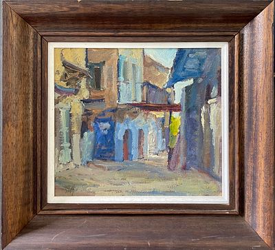 Shaul Victor (1947-2016 - Oil on canvas 28X24 signed and framed