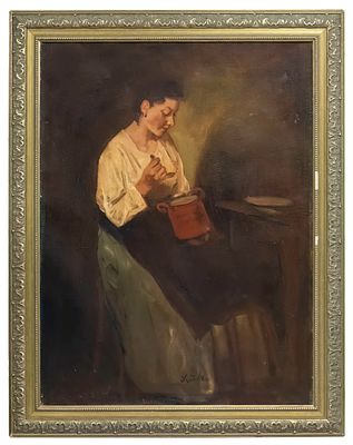 שמן על בד 80x60 חתום וממוסגר - Oil on canvas 80x60 signed and framed