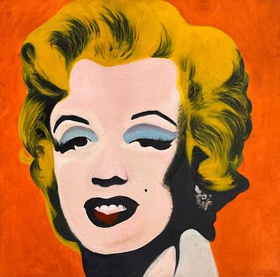 Unidentified artist - Marilyn Monroe. Oil on canvas 50X50