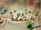 Shmuel Katz (Israeli - Hungarian, 1926-2010) - "Mitzpe Ramta" (in the Galilee overlooking Lebanon). Image - 1