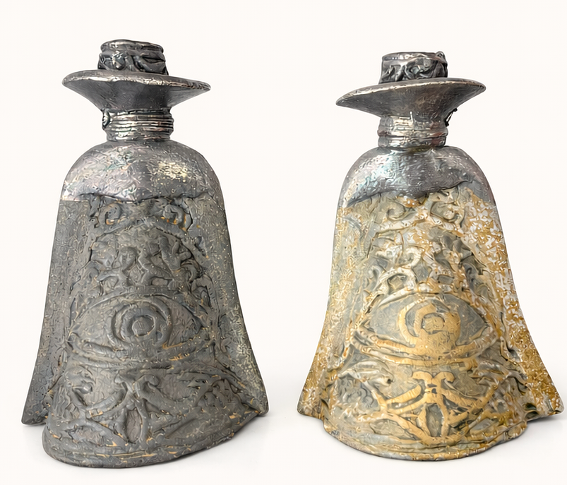 George Petrov - Candlesticks. Ceramic 18 cm