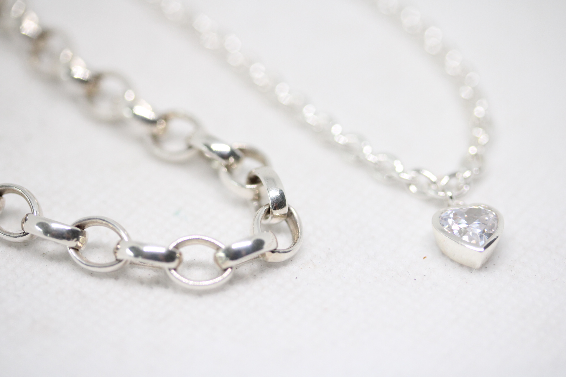 2x Silver bracelets Weight 24g