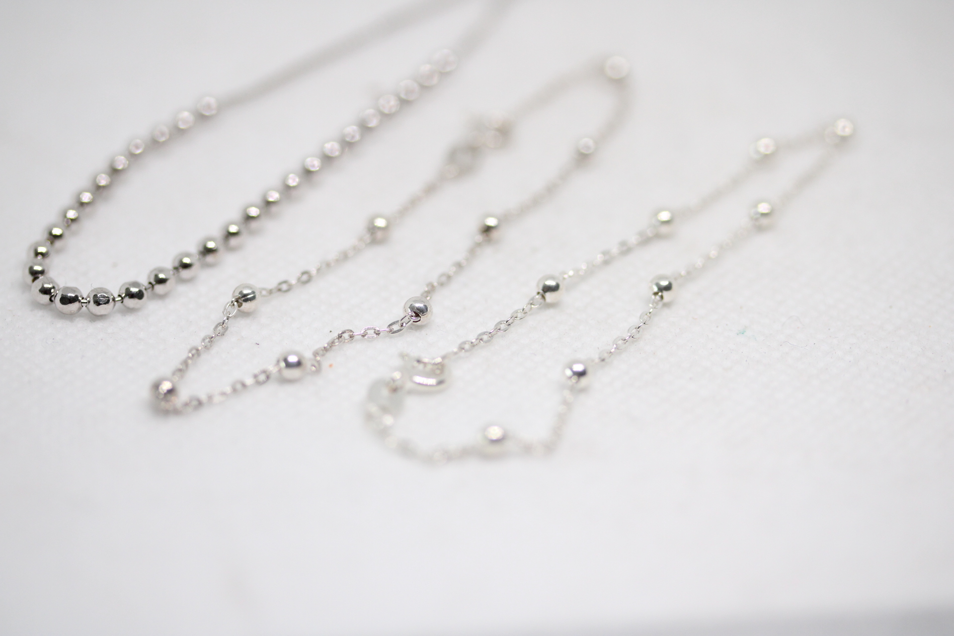 3x Silver bracelets