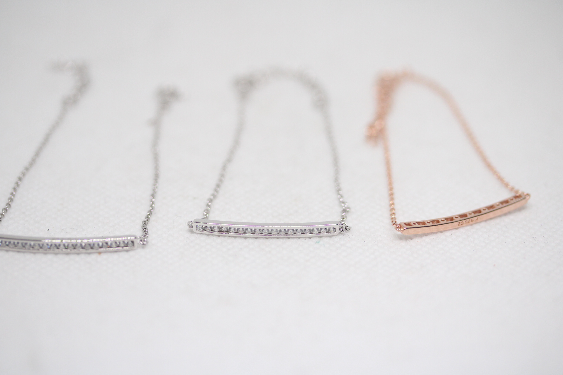 3x Silver bracelets - 1 gold plated