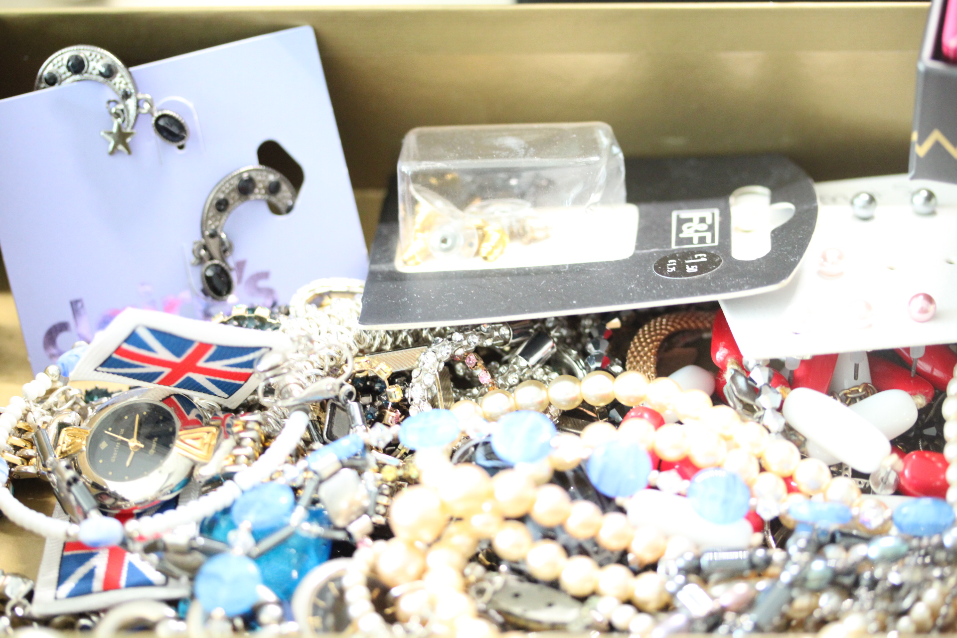 Box of costume jewellery