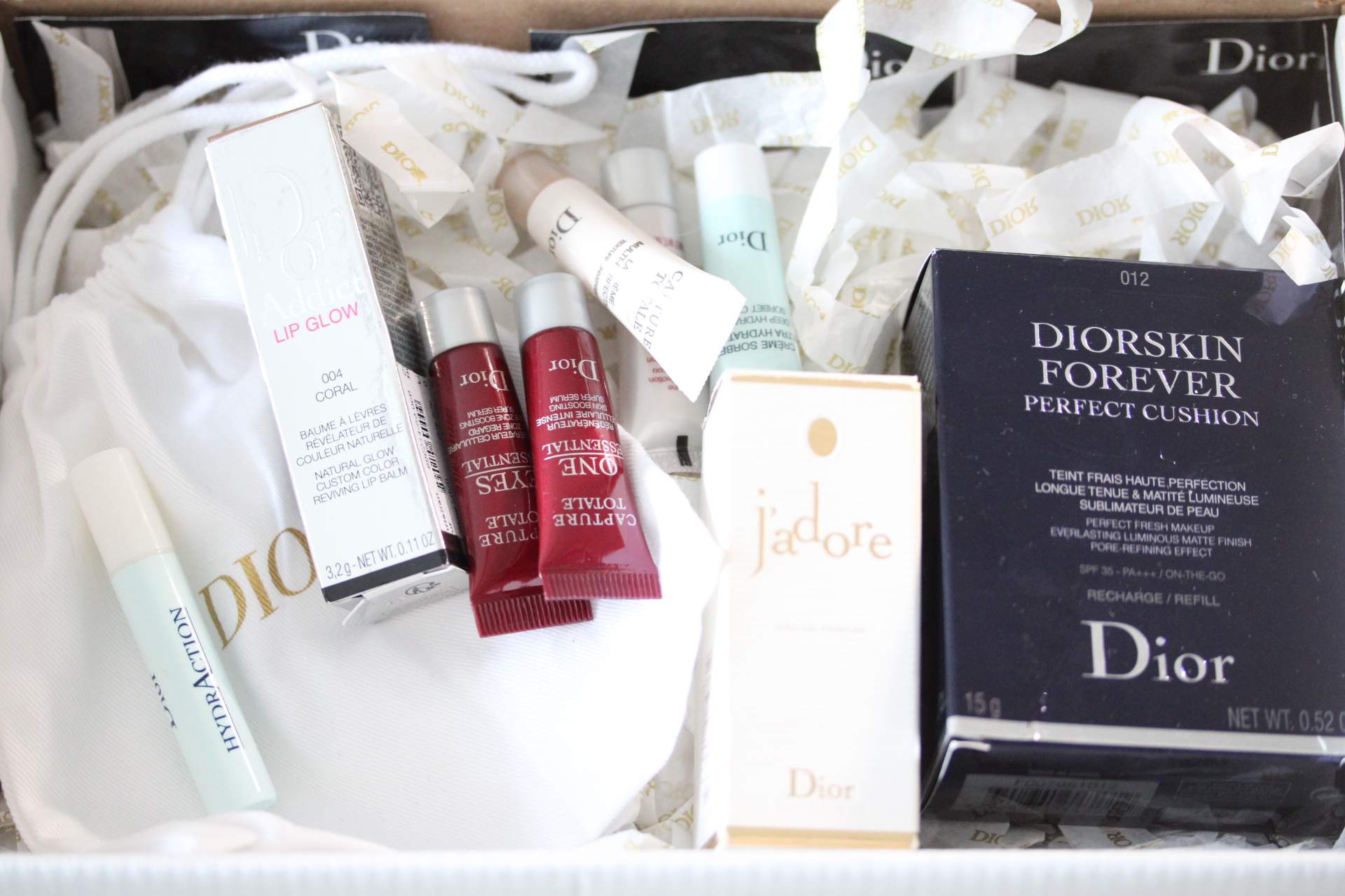 Collection of Dior products