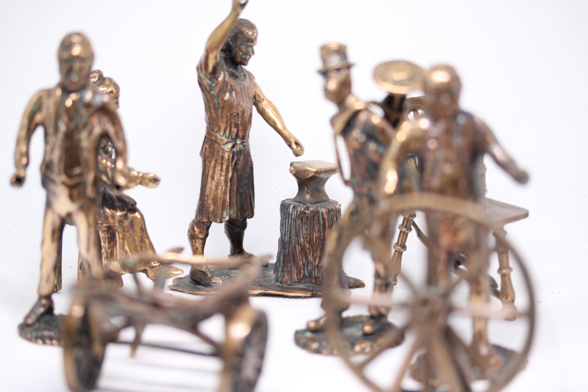 Collection of possible bronze mining figures