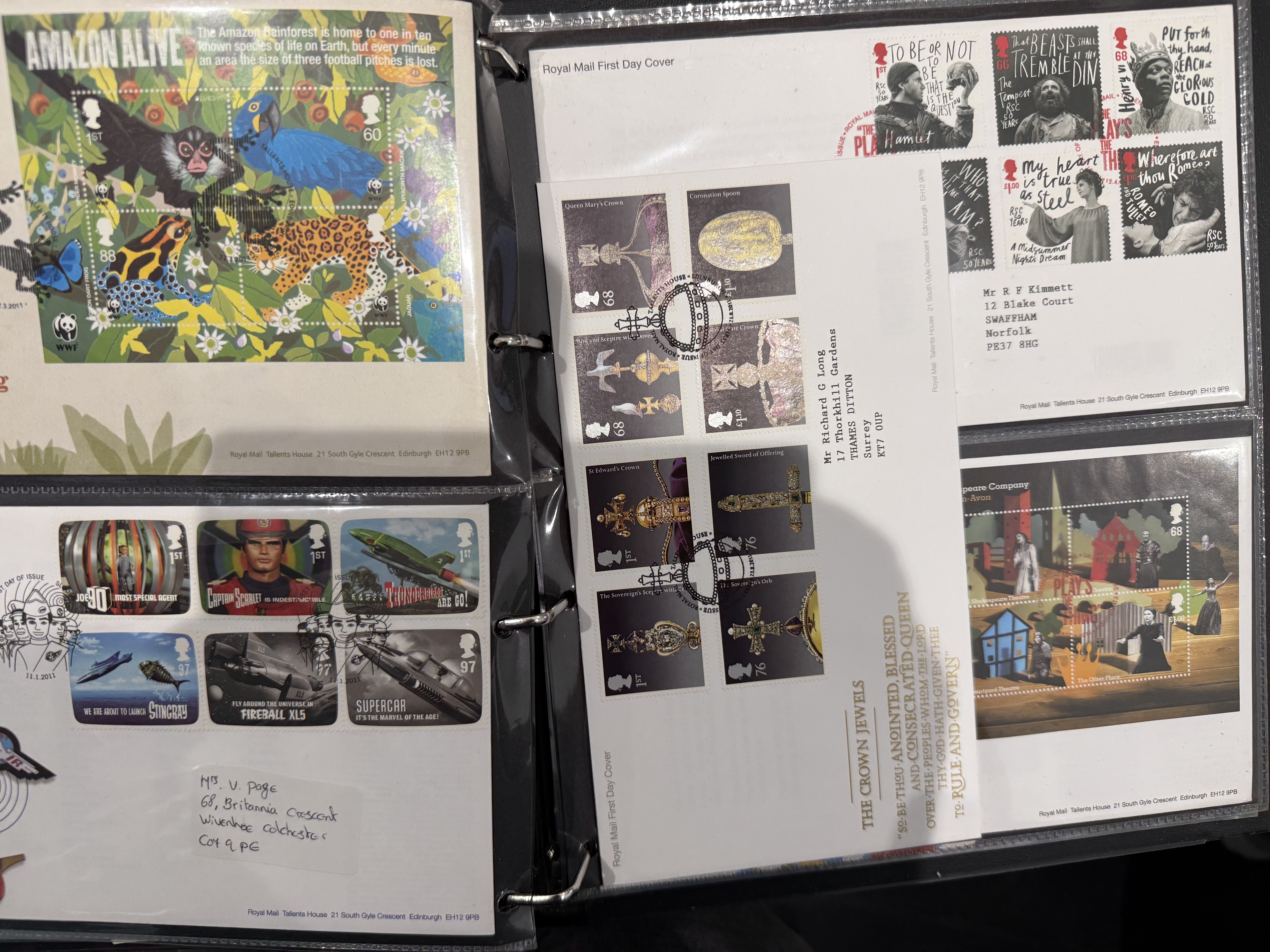 Album of British first day covers