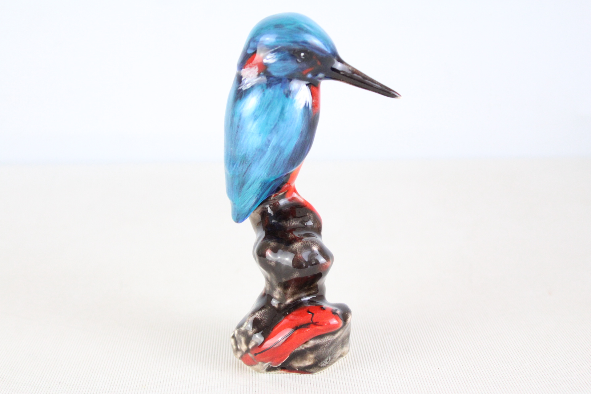 Anita Harris Kingfisher signed in gold