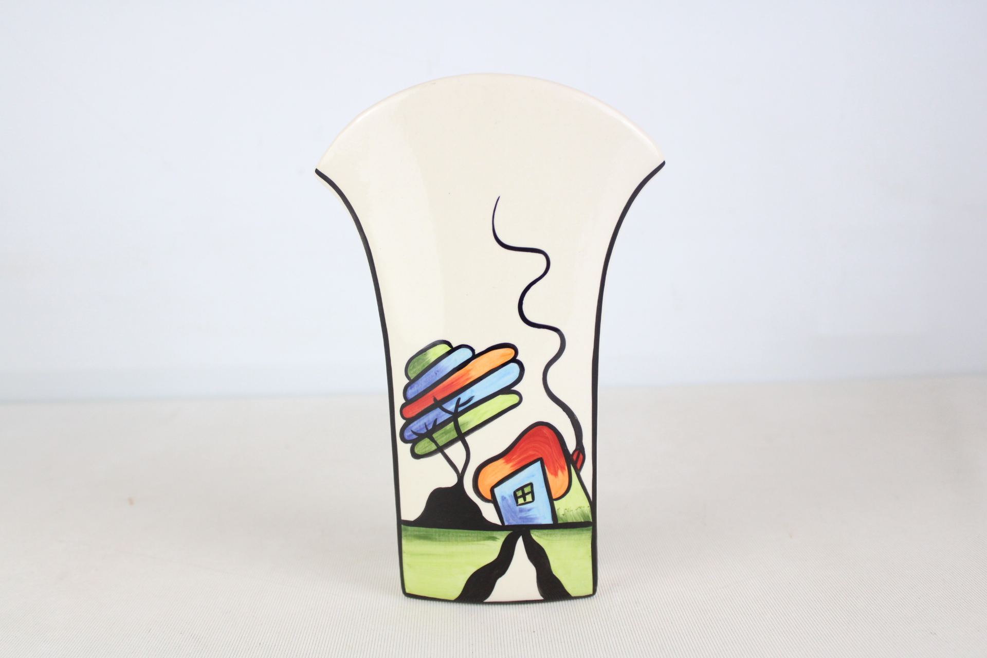 Lorna Bailey round top vase fantasia cottage