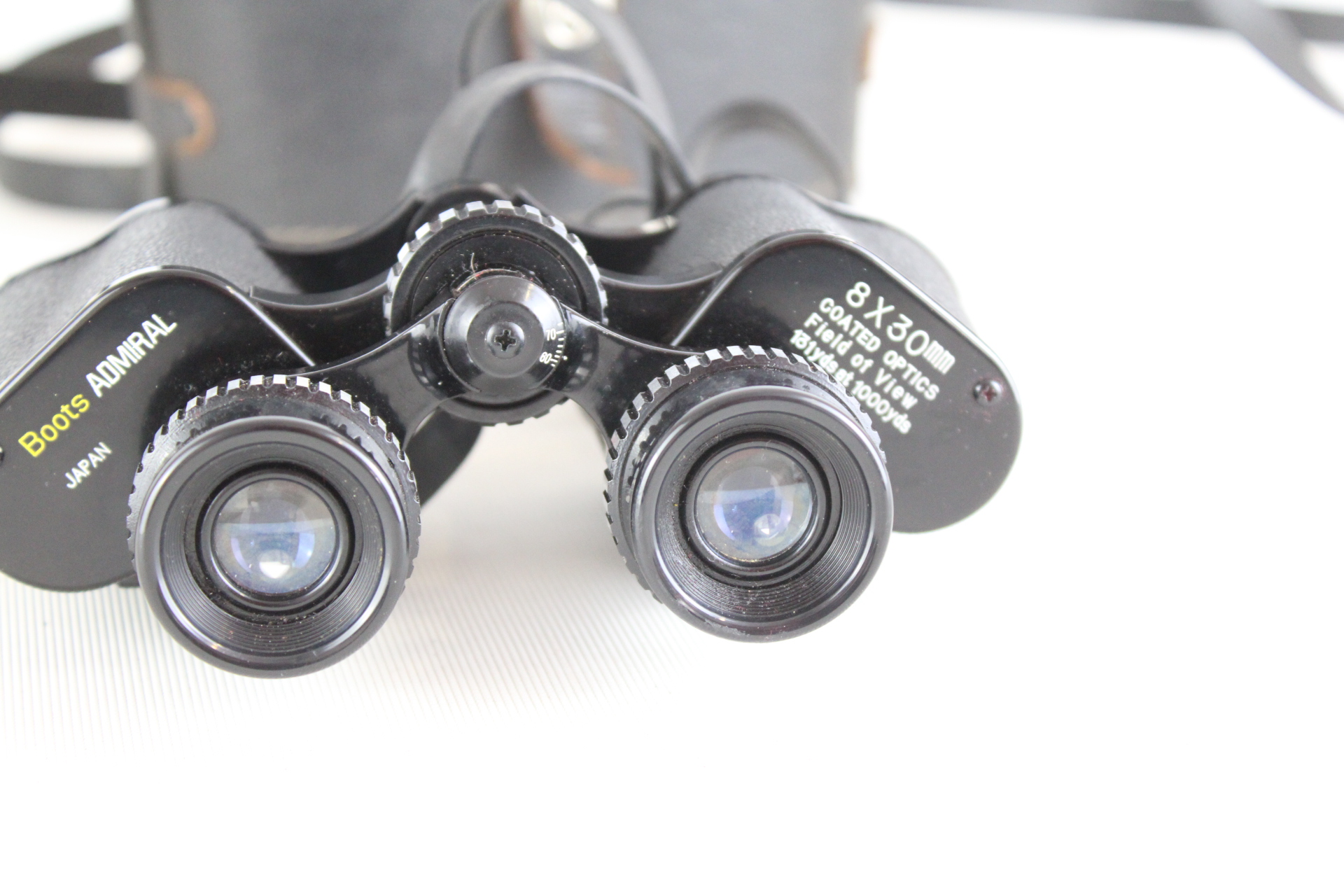 A Pair of Vintage Boots Admiral 8x30mm Porro Prism Binoculars with Case