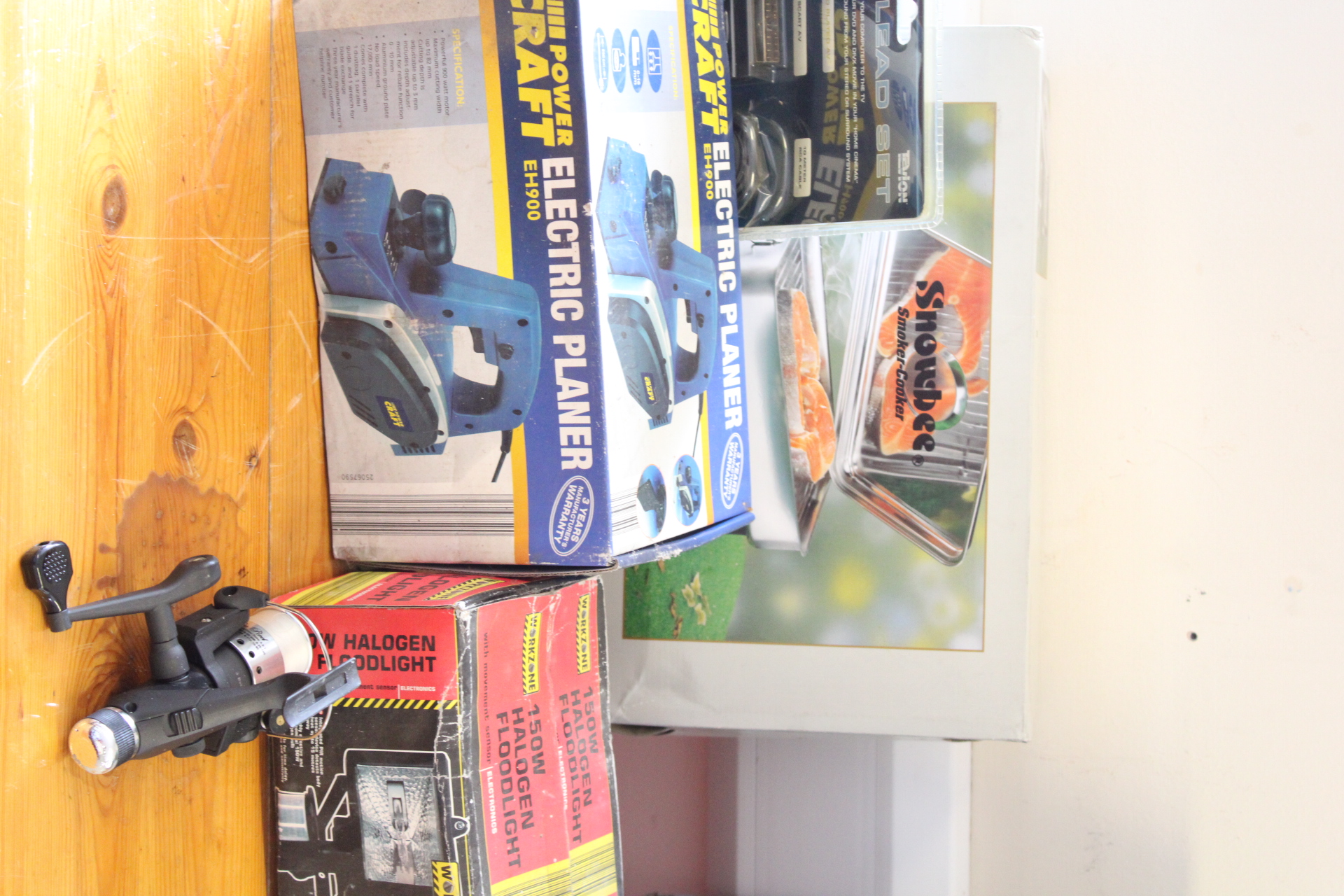 An Assortment of Power Tools Household Equipment and Fishing Gear