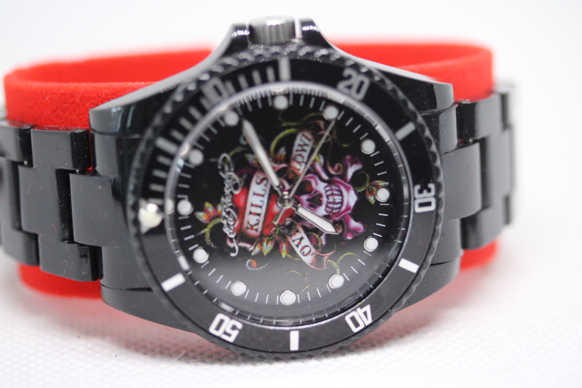 Ed Hardy Watch by Christian Audigiar in Box with Booklets. (Take pic of Box with Watch)