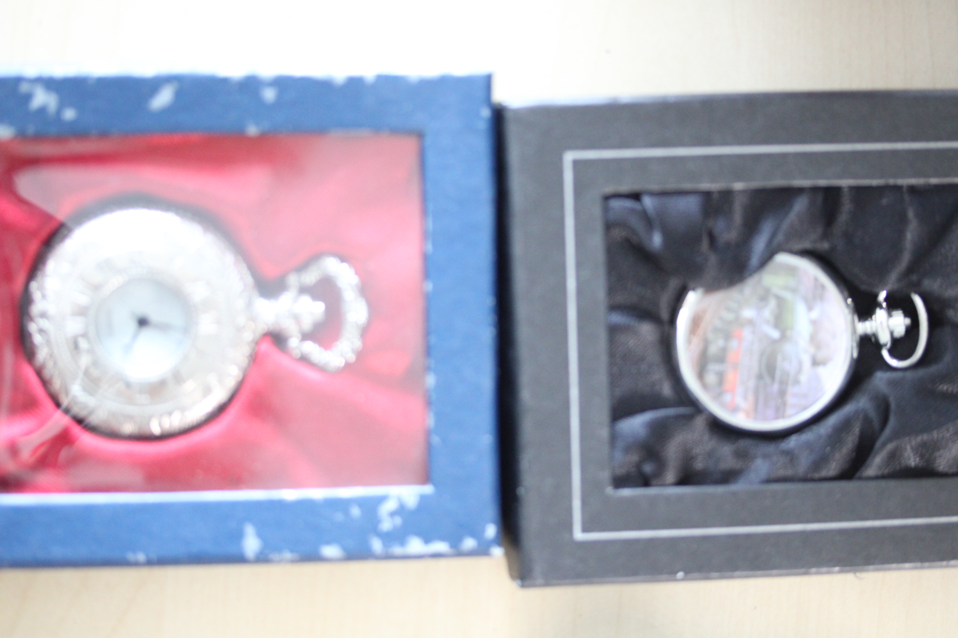 Two Collectable Pocket Watches In Boxes One Quartz and One Mechanical.